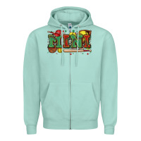 Seafoam mini softball Zipper Hoodie - Zillion Design Studio