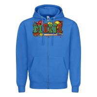 True Royal mini softball Zipper Hoodie - Zillion Design Studio