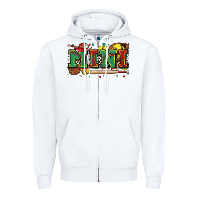 Mini Softball Zipper Hoodie by Zillion Design Studio | Teevron
