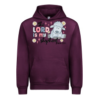 Mauve Wine the lord is my shepherd Urban Hoodie - MaliasSmallBusiness