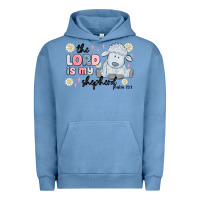 Pigment Pebble Blue the lord is my shepherd Urban Hoodie - MaliasSmallBusiness