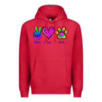 Cardinal Peace Love Pride Premium Hoodie - Jasminsmagicworld