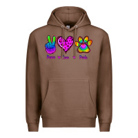 Chestnut Peace Love Pride Premium Hoodie - Jasminsmagicworld