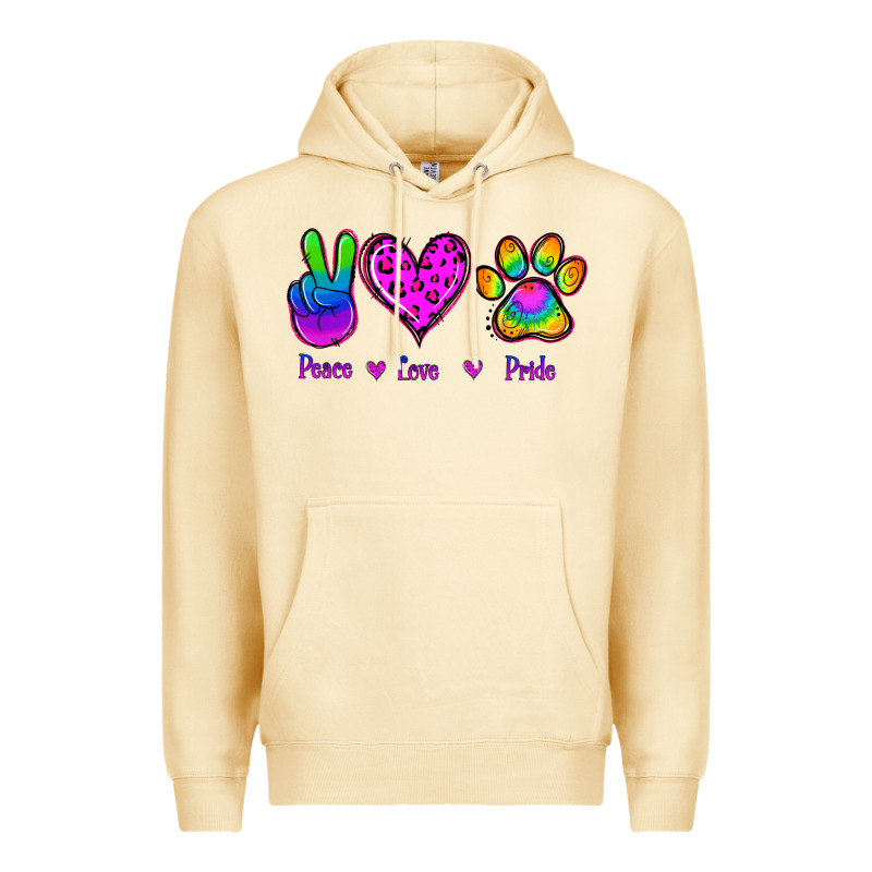 Peace Love Pride Premium Hoodie by Jasminsmagicworld | Teevron