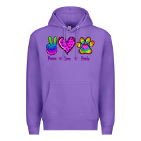 Purple Peace Love Pride Premium Hoodie - Jasminsmagicworld