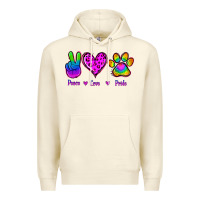 Sandshell Peace Love Pride Premium Hoodie - Jasminsmagicworld