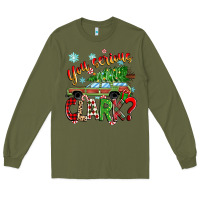 Army Green you serious clark Long Sleeve Tee - Zillion Design Studio