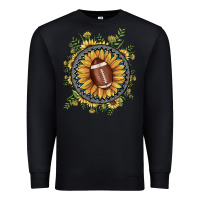 Black football gemstone sunflower Premium Sweatshirt - JahusDesignShop