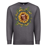 Charcoal Heather football gemstone sunflower Premium Sweatshirt - JahusDesignShop