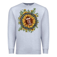 Heather Grey football gemstone sunflower Premium Sweatshirt - JahusDesignShop