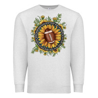 Oatmeal Heather football gemstone sunflower Premium Sweatshirt - JahusDesignShop