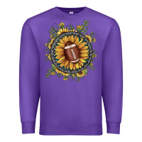 Purple football gemstone sunflower Premium Sweatshirt - JahusDesignShop