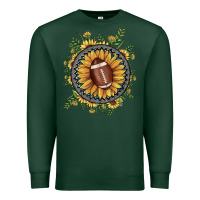 Sports Green football gemstone sunflower Premium Sweatshirt - JahusDesignShop