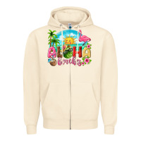 Sandshell aloha beaches Zipper Hoodie - texasbilliewilder