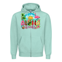 Seafoam aloha beaches Zipper Hoodie - texasbilliewilder