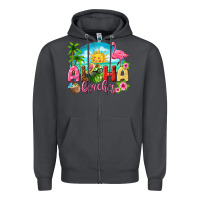 Smoke aloha beaches Zipper Hoodie - texasbilliewilder