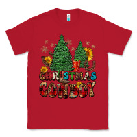 Red christmas cowboy Classic Tee - FaDigitalArtStudio
