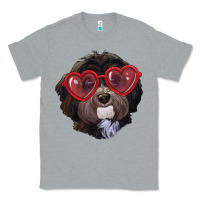 Heather Grey havanese dog with love glasses Classic Tee - RanaPortraitStore
