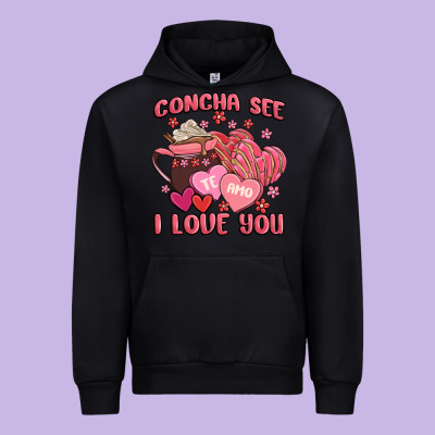Concha See Te Amo  I Love You Urban Hoodie Designed By Maliassmallbusiness