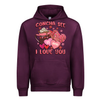 Mauve Wine concha see te amo  i love you Urban Hoodie - MaliasSmallBusiness