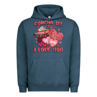 Pigment Midnight Navy concha see te amo  i love you Urban Hoodie - MaliasSmallBusiness