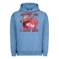 Pigment Pebble Blue concha see te amo  i love you Urban Hoodie - MaliasSmallBusiness