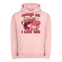 Pigment Salmon concha see te amo  i love you Urban Hoodie - MaliasSmallBusiness