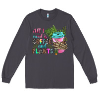 Smoke all i need is coffee and plants Long Sleeve Tee - texasbilliewilder