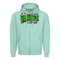 Seafoam mini soccer Zipper Hoodie - Zillion Design Studio