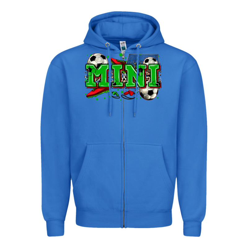Mini Soccer Zipper Hoodie by Zillion Design Studio | Teevron