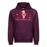 Mauve Wine my first valentines day Urban Hoodie - MaliasSmallBusiness