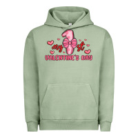 Pigment Oil Green my first valentines day Urban Hoodie - MaliasSmallBusiness