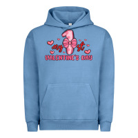 Pigment Pebble Blue my first valentines day Urban Hoodie - MaliasSmallBusiness