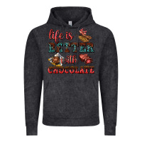 Vintage Black life is better with chocolate Vintage Hoodie - AdoDesignShop