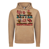 Vintage Coffee life is better with chocolate Vintage Hoodie - AdoDesignShop