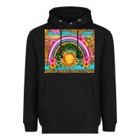 Black summer rainbow Heavyweight Hoodie - HRA Design Shop