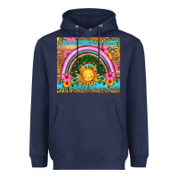 Navy summer rainbow Heavyweight Hoodie - HRA Design Shop