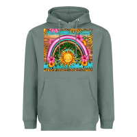 Sage summer rainbow Heavyweight Hoodie - HRA Design Shop