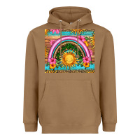 Toasted Coconut summer rainbow Heavyweight Hoodie - HRA Design Shop