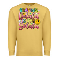 Antique Gold staying delulu is the solulu Premium Sweatshirt - Artiststas