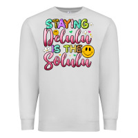 Dove Grey staying delulu is the solulu Premium Sweatshirt - Artiststas