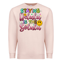 Staying Delulu Is The Solulu Premium Sweatshirt | Teevron