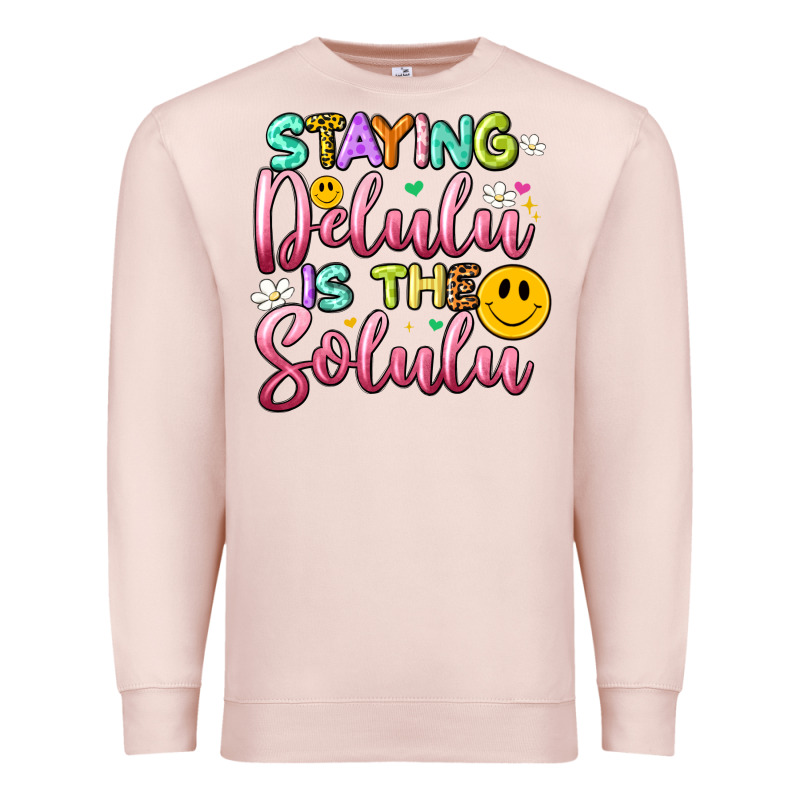 Staying Delulu Is The Solulu Premium Sweatshirt by Artiststas | Teevron