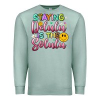 Seafoam staying delulu is the solulu Premium Sweatshirt - Artiststas