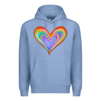 Colony Blue Watercolor Pride Heart Premium Hoodie - Jasminsmagicworld