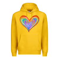 Lemon Watercolor Pride Heart Premium Hoodie - Jasminsmagicworld