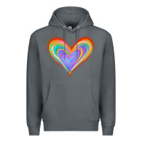Rock Watercolor Pride Heart Premium Hoodie - Jasminsmagicworld