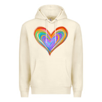 Sandshell Watercolor Pride Heart Premium Hoodie - Jasminsmagicworld