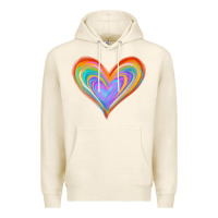 Tofu Watercolor Pride Heart Premium Hoodie - Jasminsmagicworld