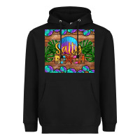 Black salty beach Heavyweight Hoodie - HRA Design Shop